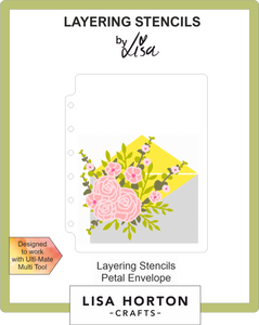 Floribunda Petal Envelope A6 Layering Stencils