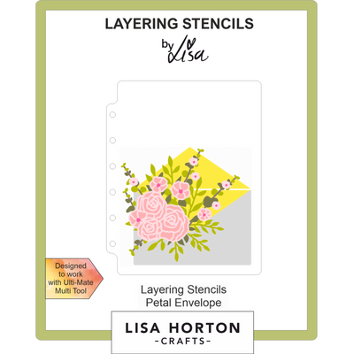 Floribunda Petal Envelope A6 Layering Stencils