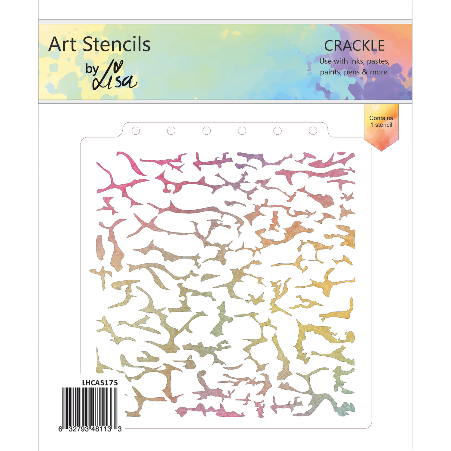 Crackle A5 Stencil