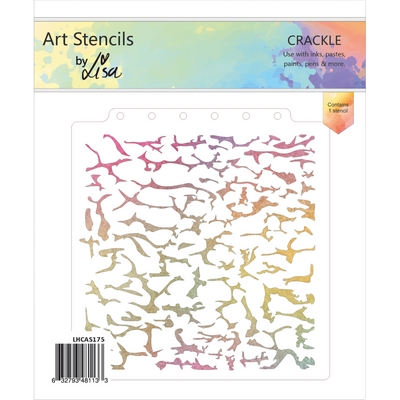 Crackle A5 Stencil