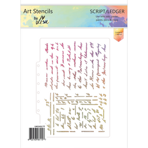 Script/ Ledger A5 Stencil