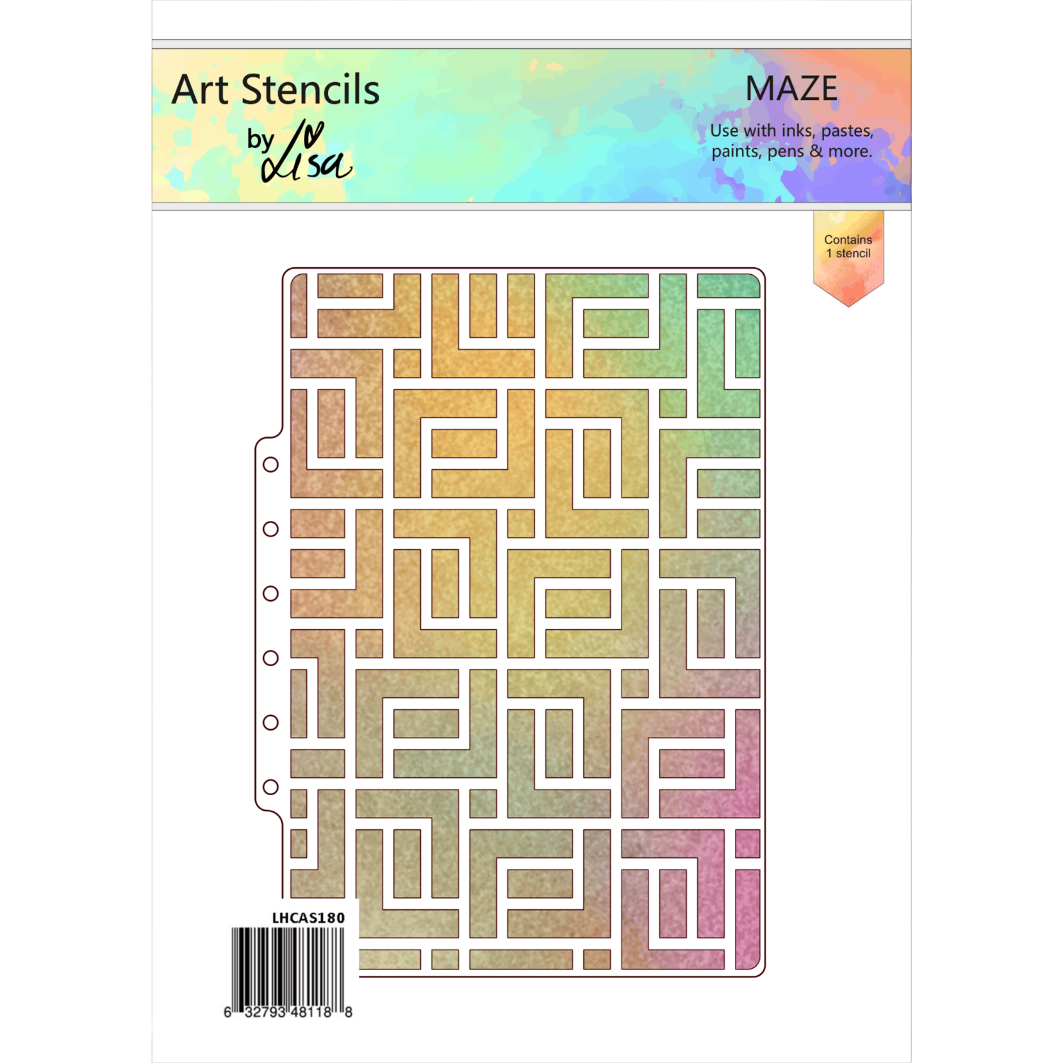 Maze A5 Stencil