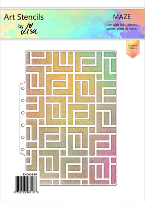 Maze A5 Stencil