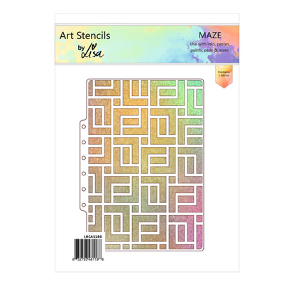 Lisa Horton Crafts Maze A5 Stencil