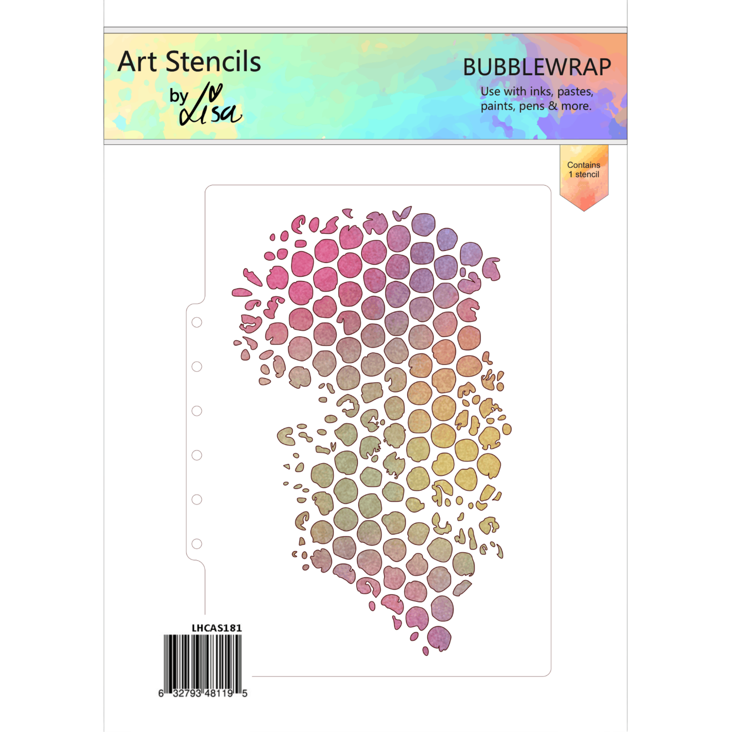 Bubblewrap A5 Stencil