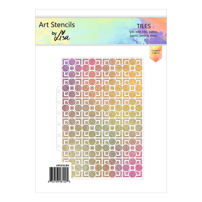 Lisa Horton Crafts Tiles A5 Stencil