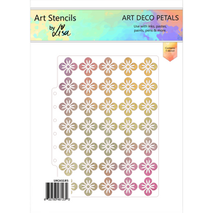 Art Deco Petals A5 Stencil