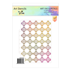 Lisa Horton Crafts Art Deco Petals A5 Stencil