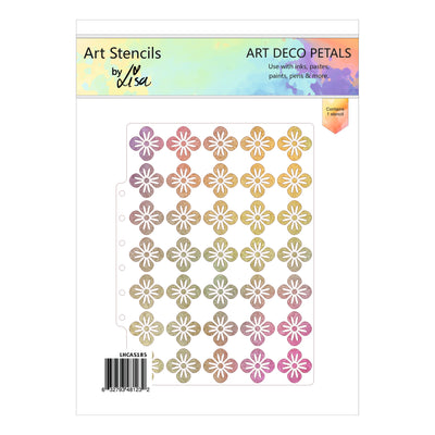 Lisa Horton Crafts Art Deco Petals A5 Stencil