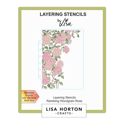 Lisa Horton Crafts Rambling Woodgrain Rose 5