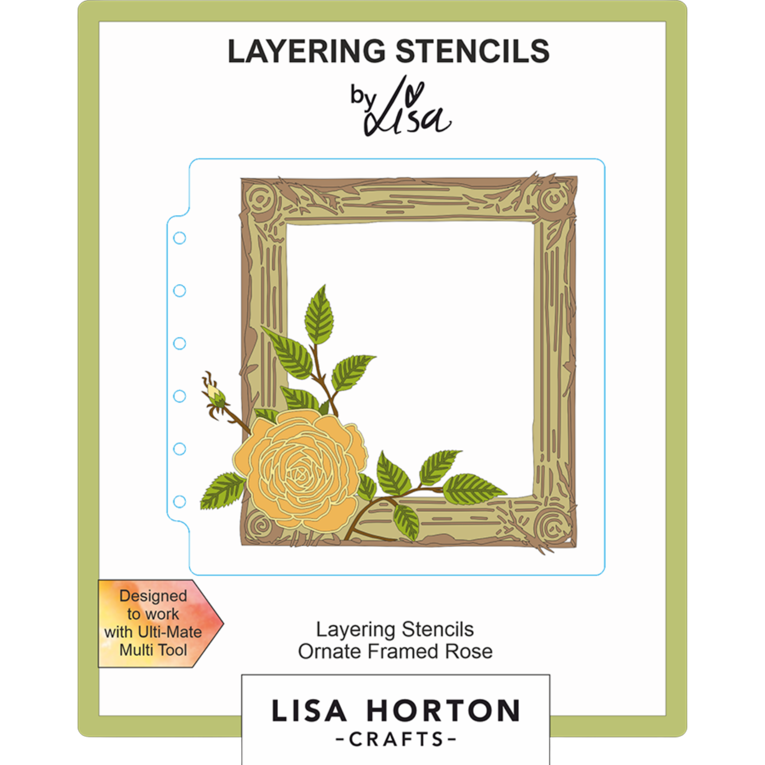 Ornate Framed Rose 6