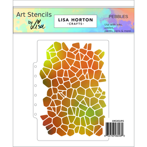 Lisa Horton Crafts A5 Pebbles Stencil