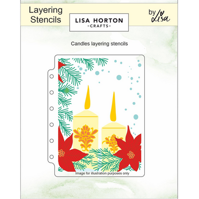 Candles A6 Layering Stencils
