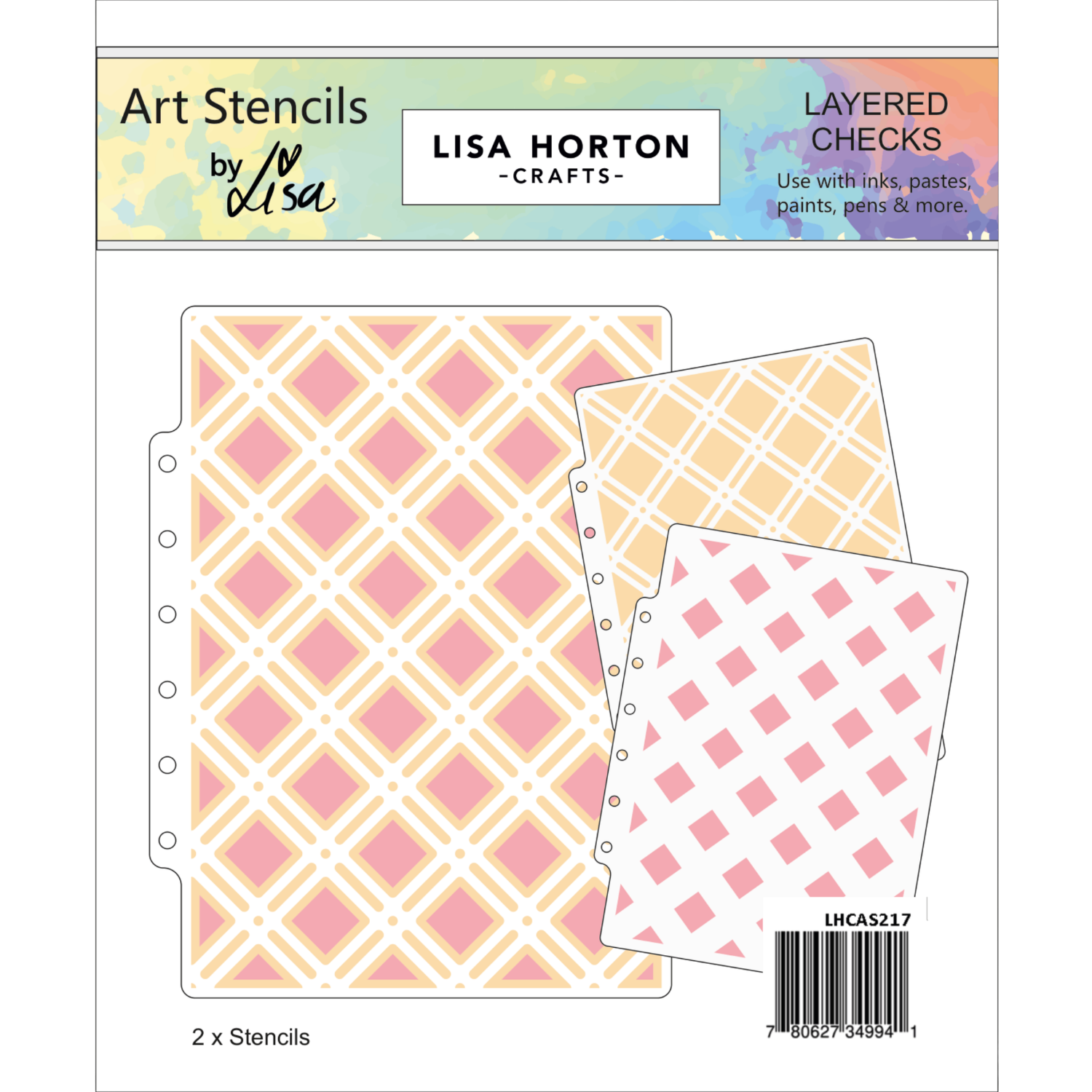 Layered Checks Layering Stencils
