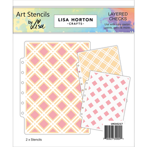 Layered Checks Layering Stencils