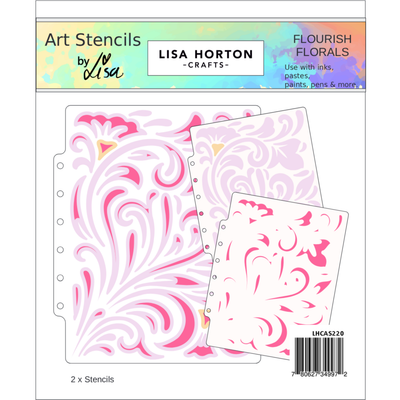 Lisa Horton Crafts Flourish Florals Stencil