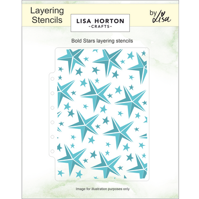 Bold Stars Layering Stencils