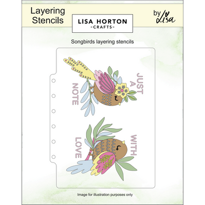Songbirds Layering Stencils with FREE Co-ordinating Die