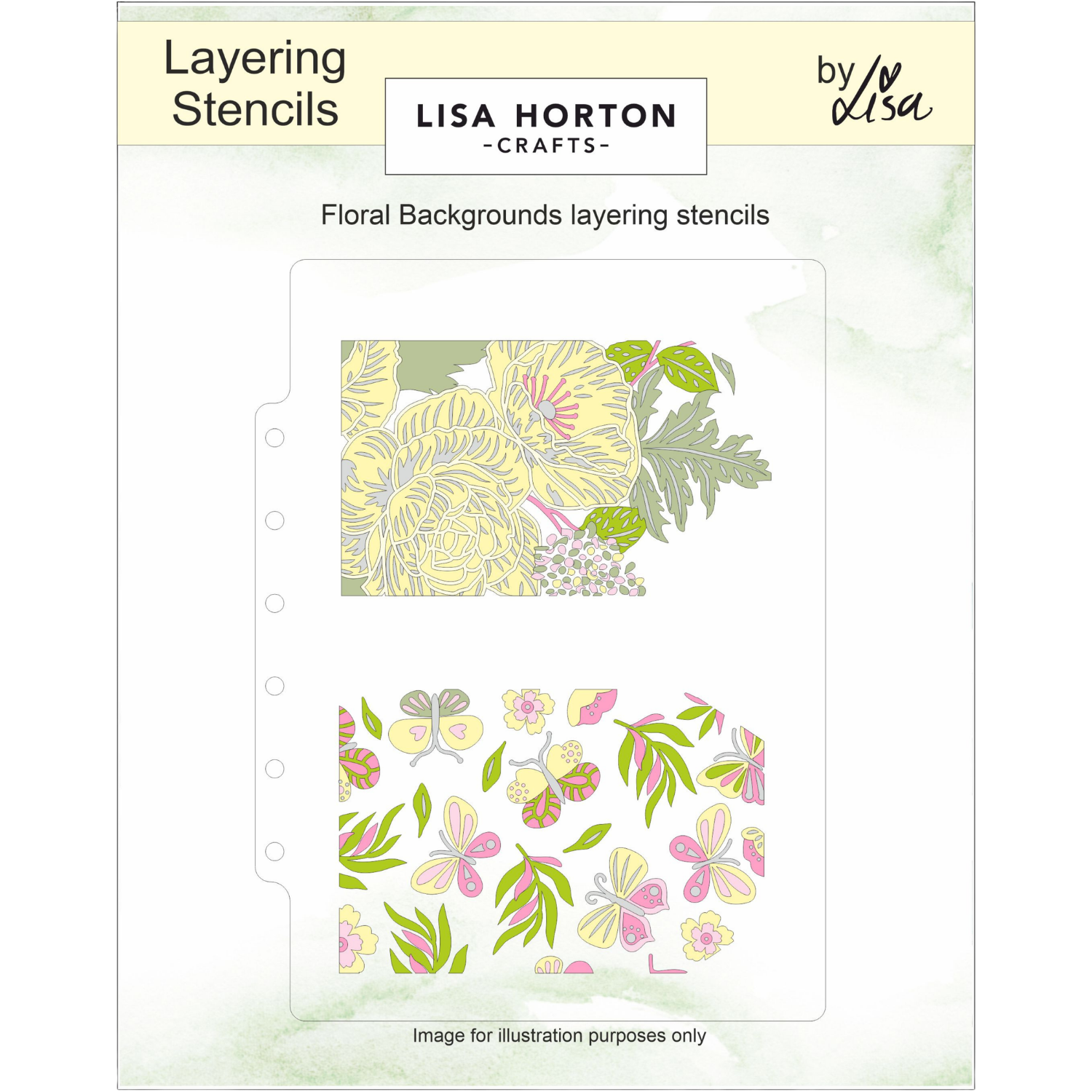 Floral Backgrounds Layering Stencils with BONUS Dies