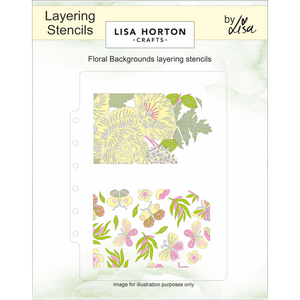 Floral Backgrounds Layering Stencils with BONUS Dies