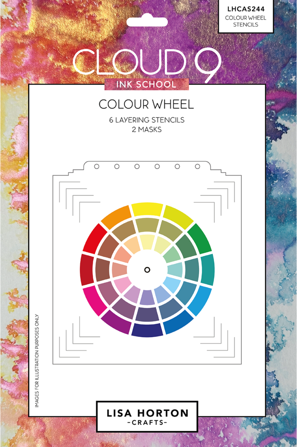 Cloud 9 Ink School Colour Wheel Layering Stencils