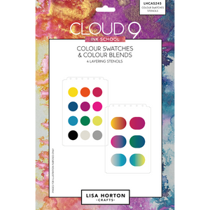 Cloud 9 Ink School Colour Swatches and Blends Layering Stencils
