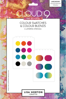 Cloud 9 Ink School Colour Swatches and Blends Layering Stencils