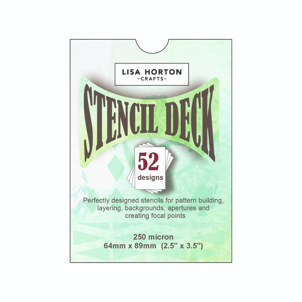 Lisa Horton Crafts The Stencil Deck - Volume 1 - 52 Individual Stencils