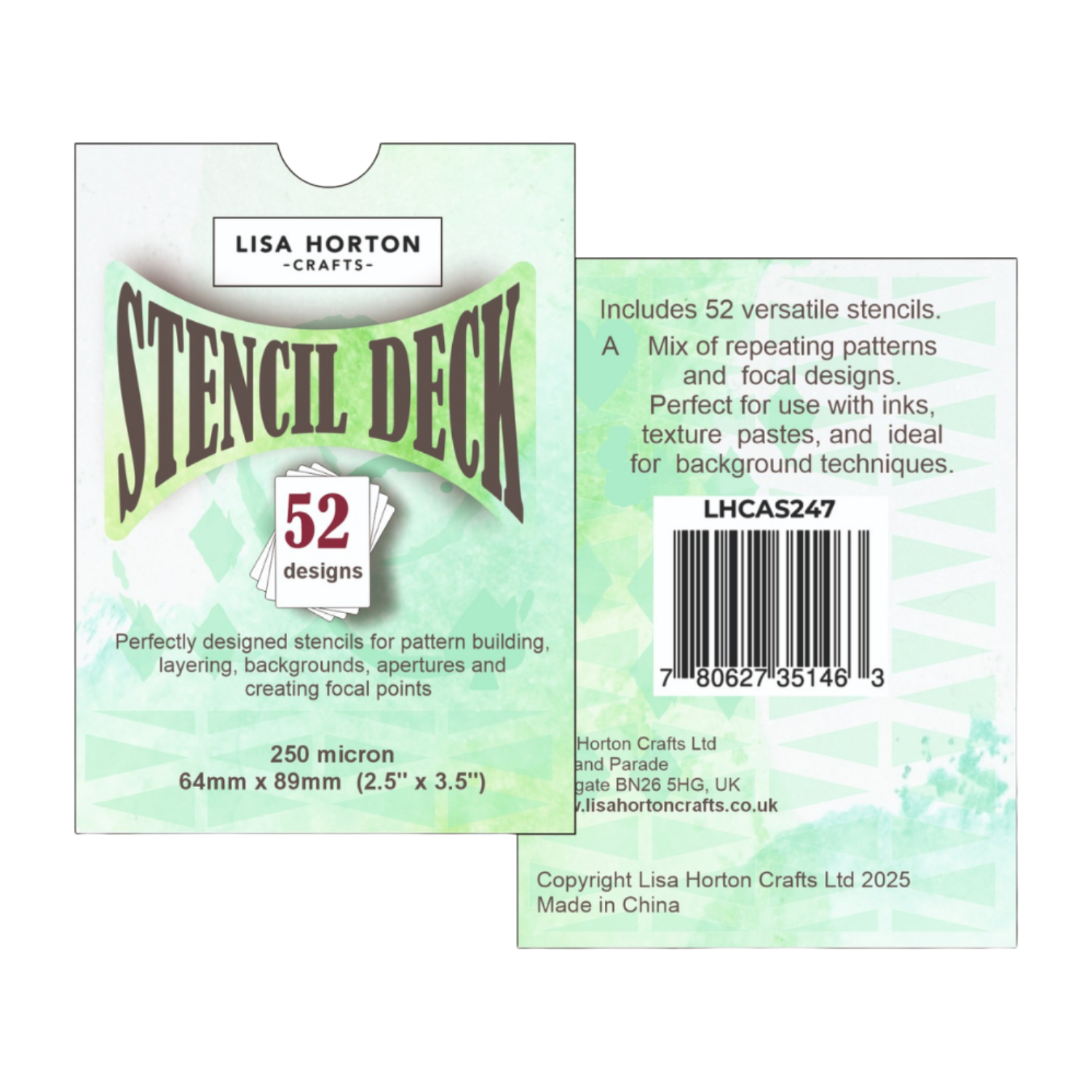 The Stencil Deck - Volume 1 - 52 Individual Stencils