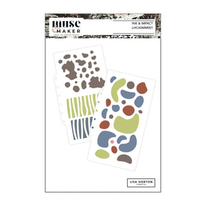 Lisa Horton Crafts Muse & Maker Art Stencils 4.5" x 8" - Ink and Impact