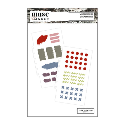 Lisa Horton Crafts Muse & Maker Art Stencils 4.5