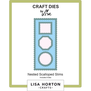 Nested  Scalloped Slims Die Set