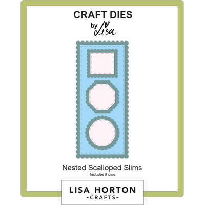 Nested  Scalloped Slims Die Set