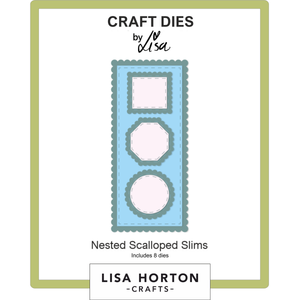 Lisa Horton Crafts Nested  Scalloped Slims Die Set