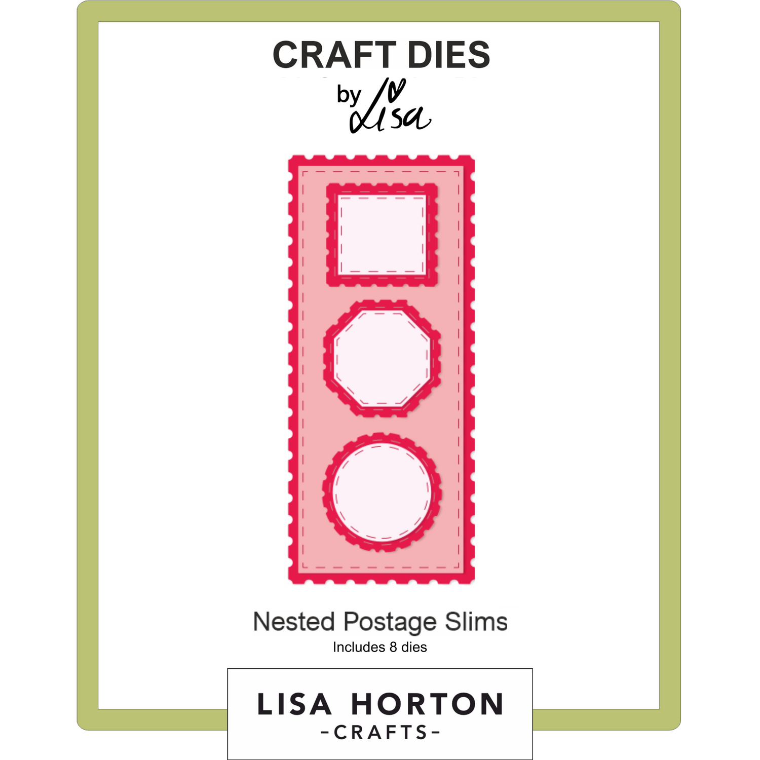 Nested Postage Slims Die Set