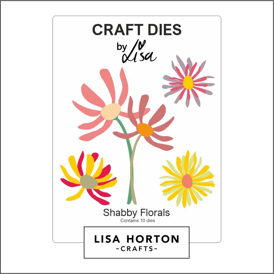 Lisa Horton Crafts Shabby Florals Die Set