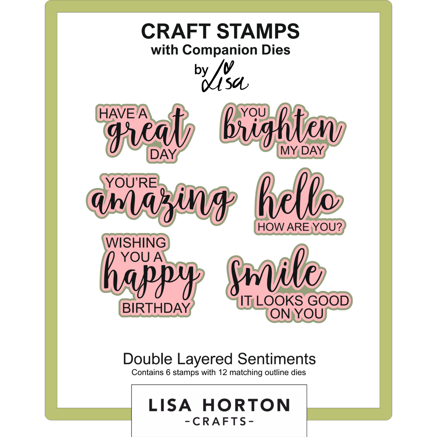 Double Layered Sentiments Stamp and Die Set