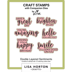 Double Layered Sentiments Stamp and Die Set