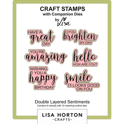 Double Layered Sentiments Stamp and Die Set