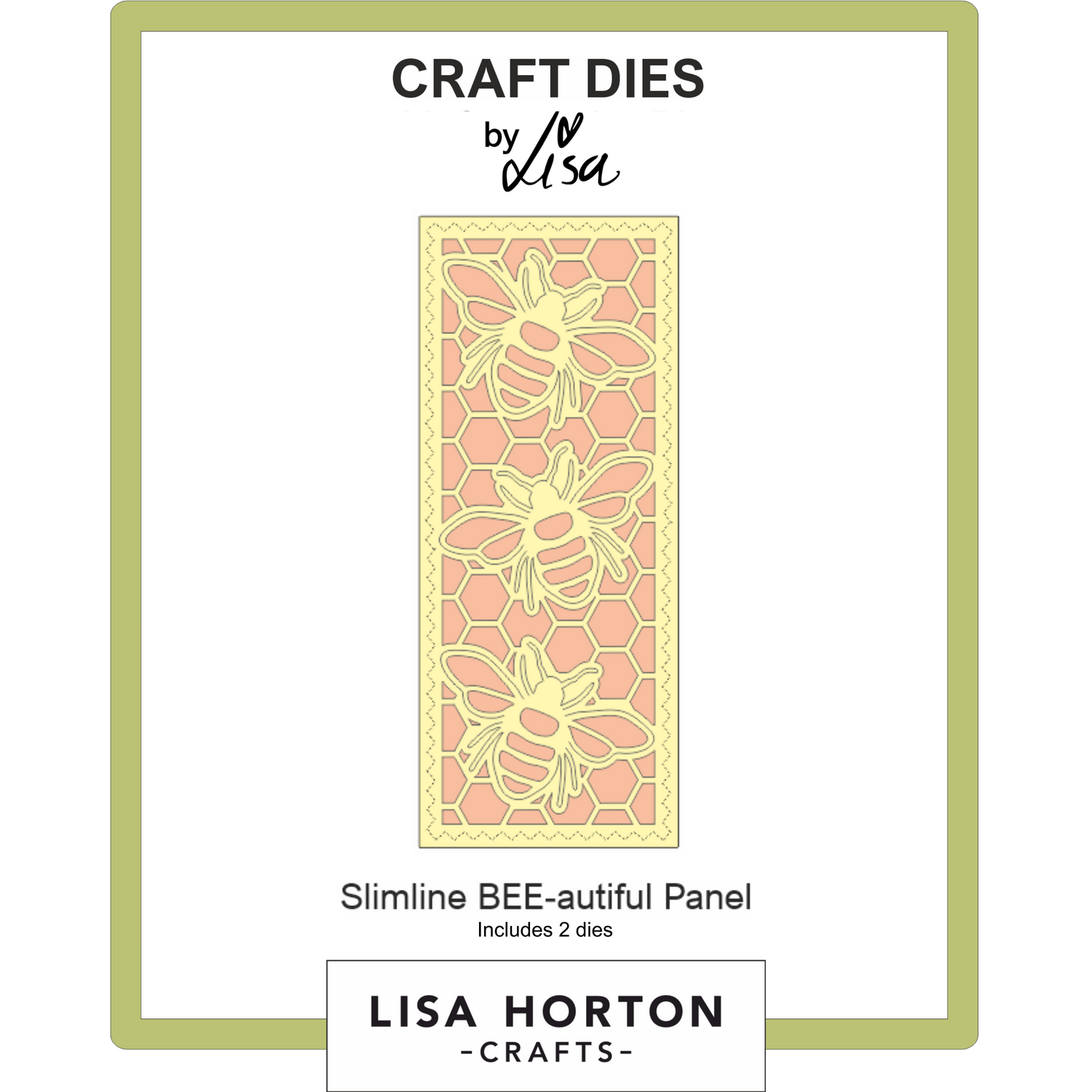 Slimline Bee-autiful Panel Die Set