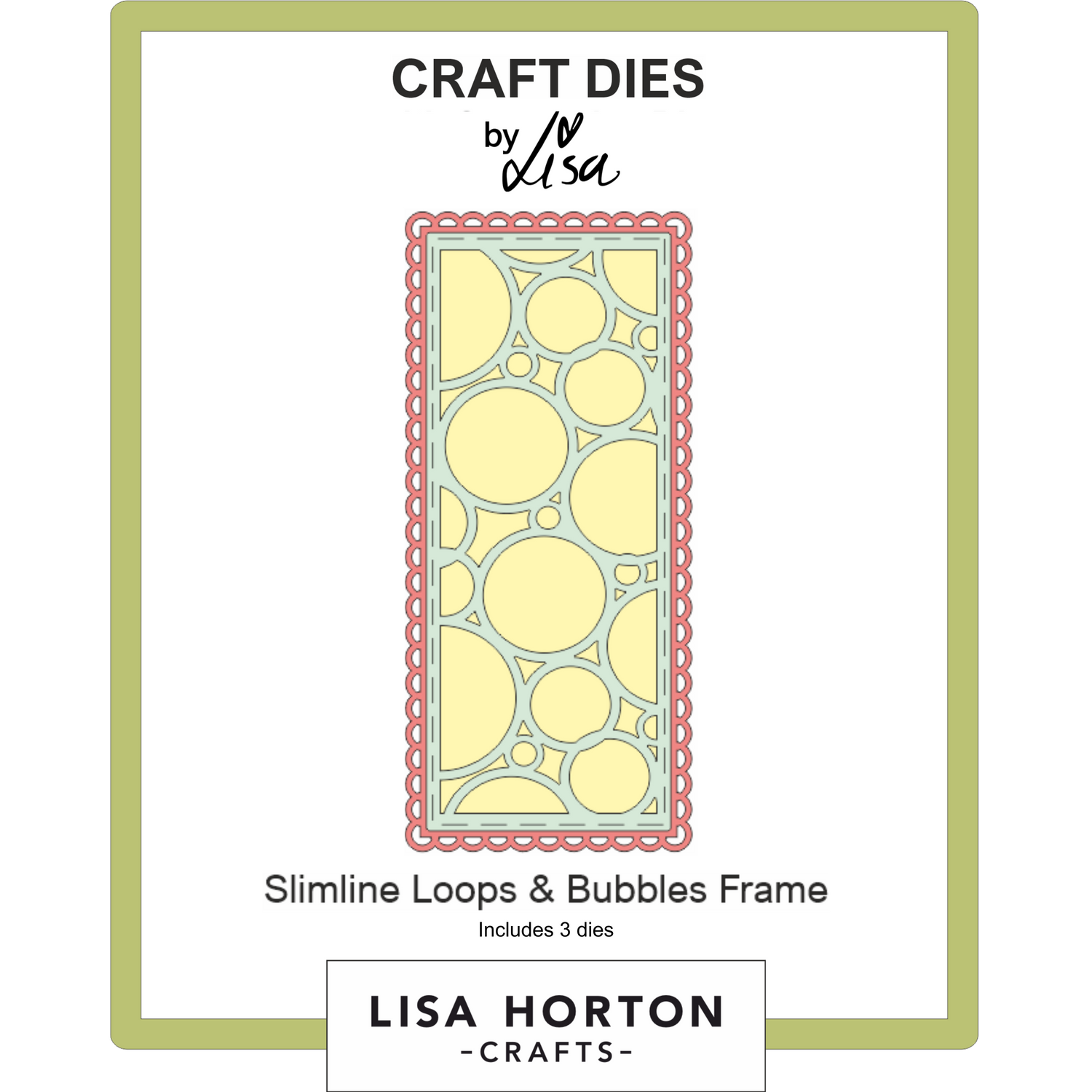 Slimline Loops and Bubbles Frame Die Set