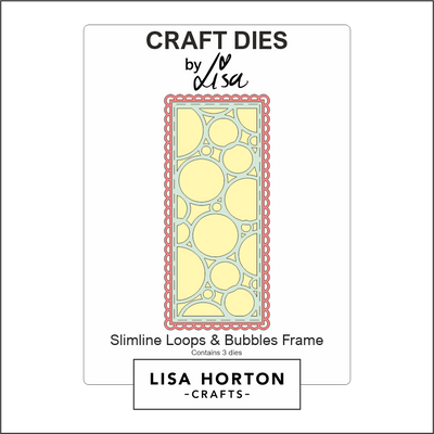 Lisa Horton Crafts Slimline Loops and Bubbles Frame Die Set