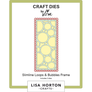 Lisa Horton Crafts Slimline Loops and Bubbles Frame Die Set