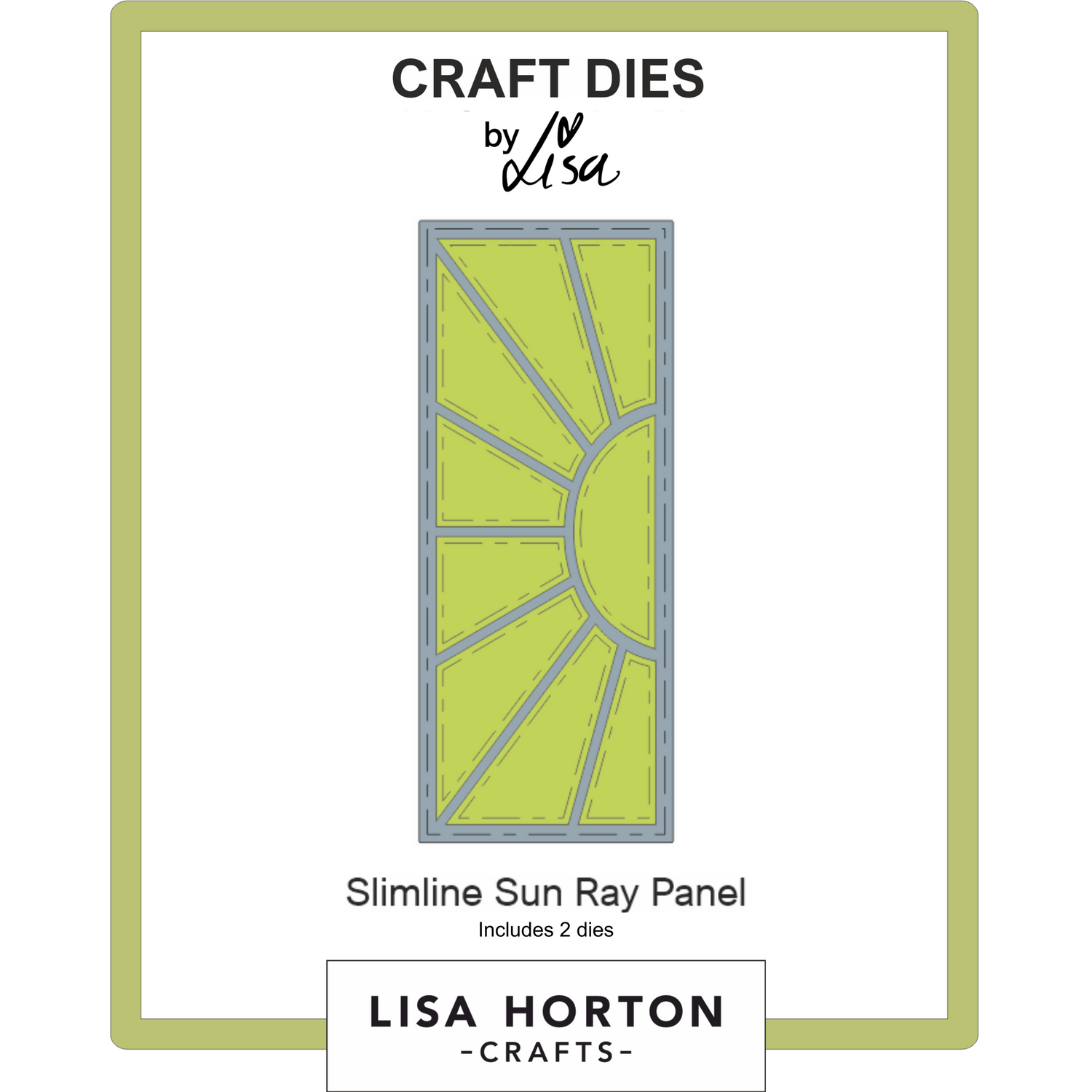 Slimline Sun Ray Panel Die Set