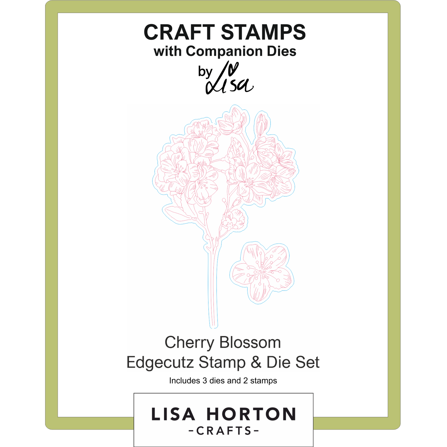 Cherry Blossom Edgecutz Stamp and Die Set
