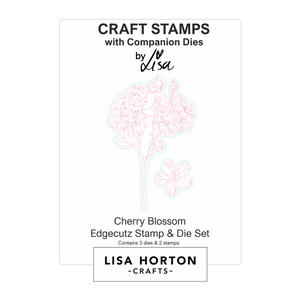 Lisa Horton Crafts Cherry Blossom Edgecutz Stamp and Die Set