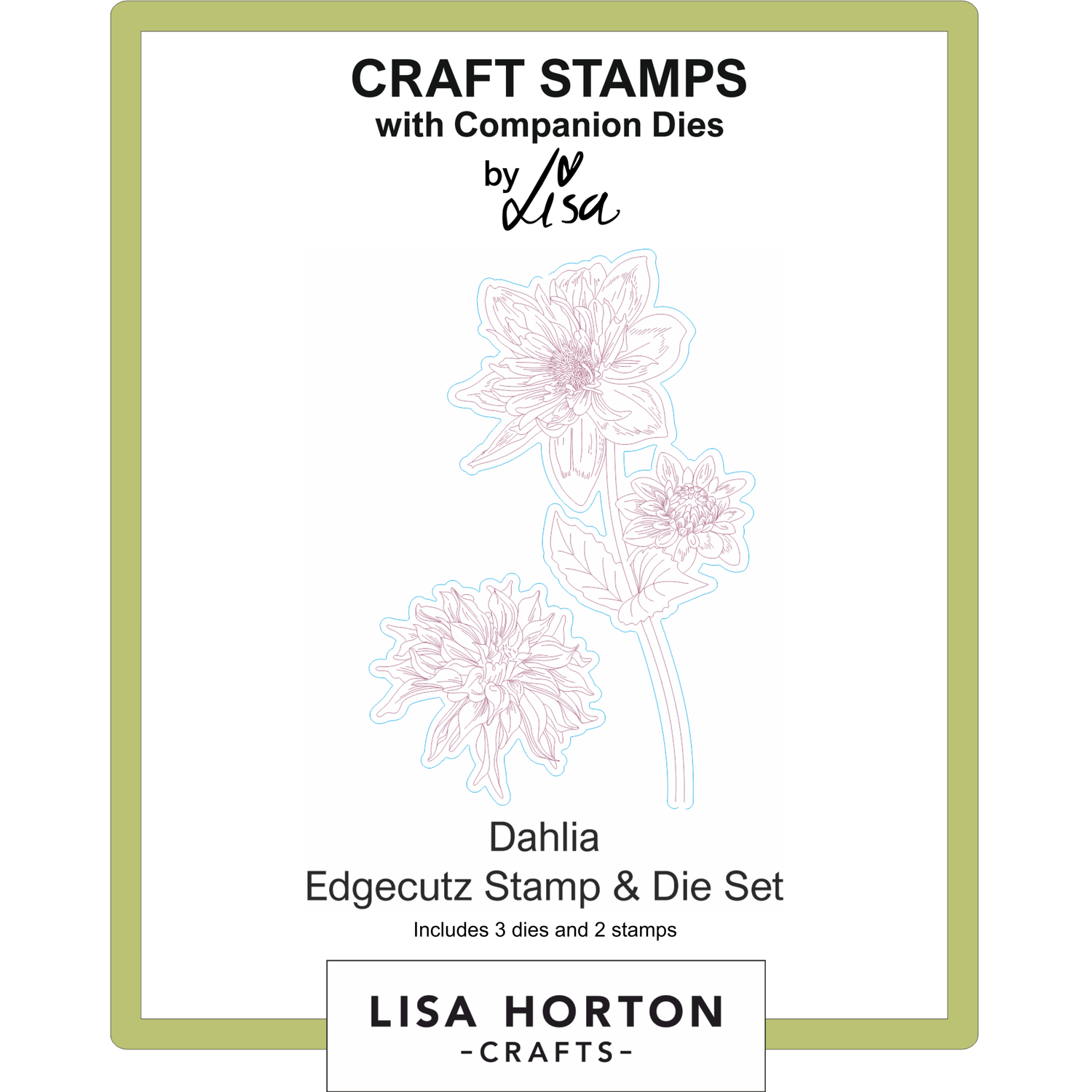 Dahlia Edgecutz Stamp and Die Set