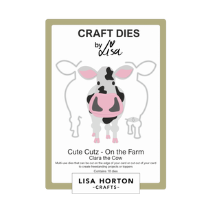 Lisa Horton Crafts Cute Cutz 'On the Farm' Clara the Cow Die Set
