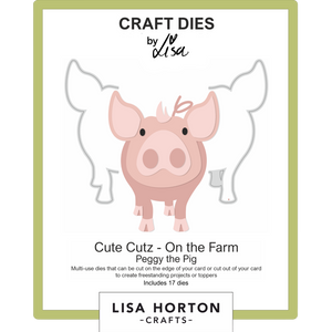 Cute Cutz 'On the Farm' Peggy the Pig Die Set