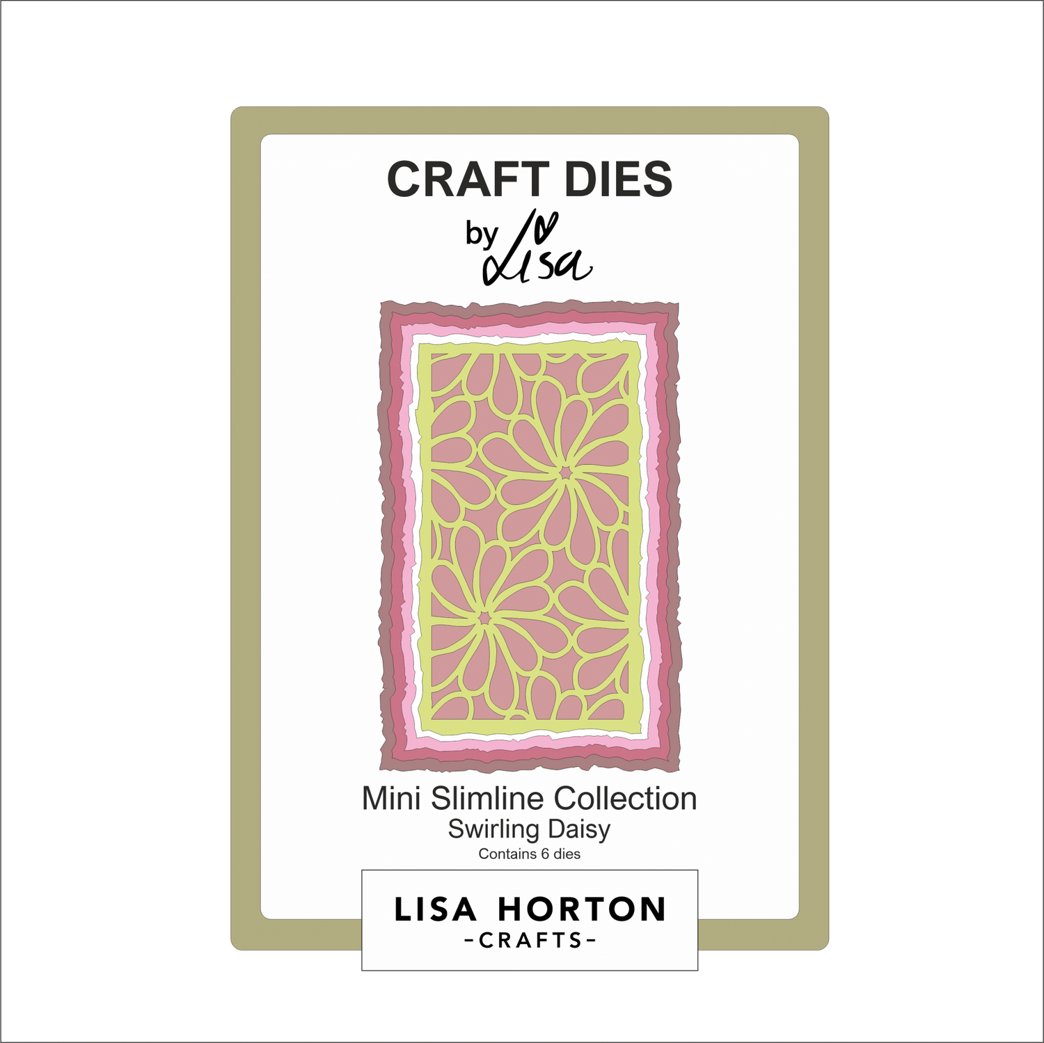 Lisa Horton Crafts Swirling Daisy Mini Slimline Die
